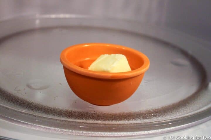 melting butter in the microwave