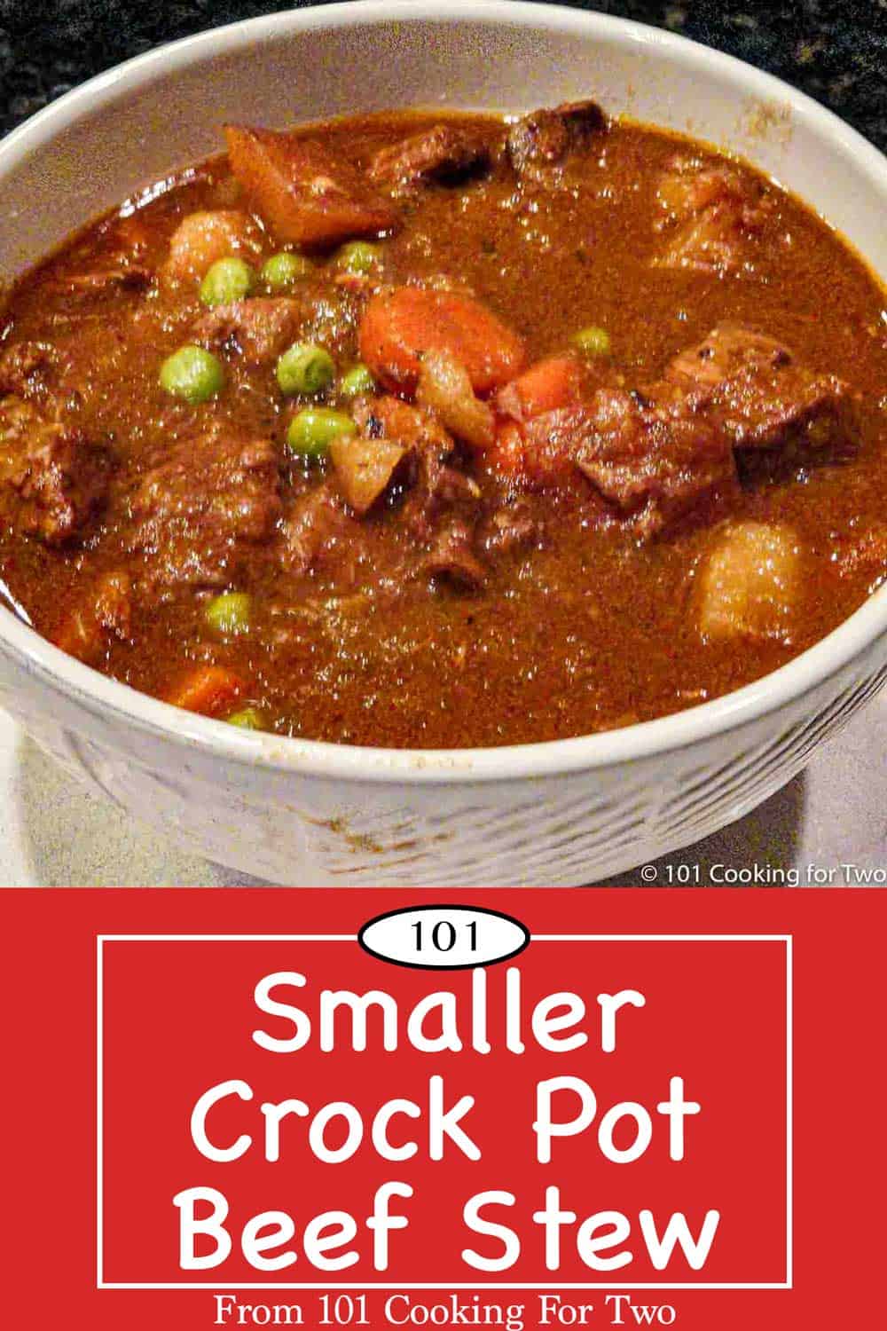 Small Crock Pot Beef Stew - 101 Cooking For Two