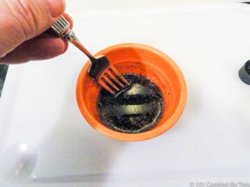 mixing marinade in small bowl
