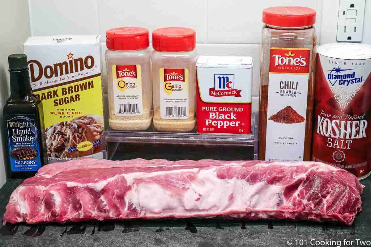 baby back ribs with rub ingredients