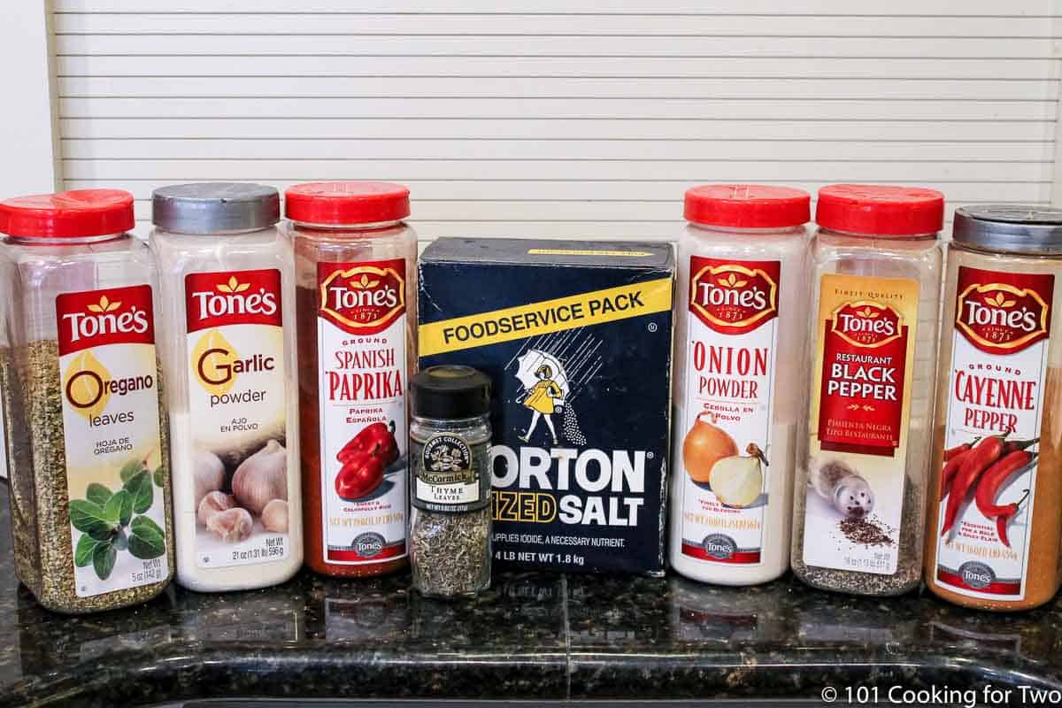 Spices for blackening seasoning