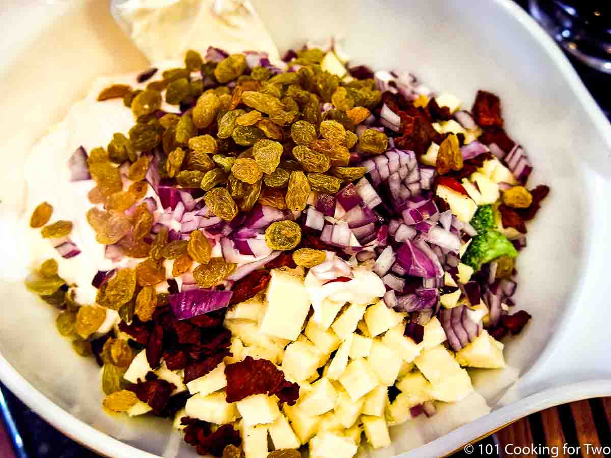 ingredients in a large bowl.