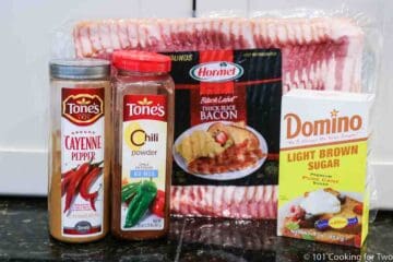 bacon with brown sugar and spices