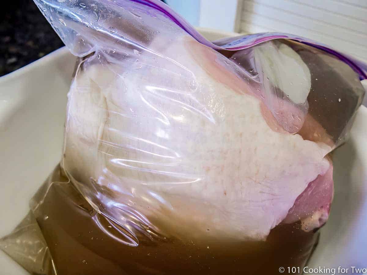 brining turkey breast in a plastic bag