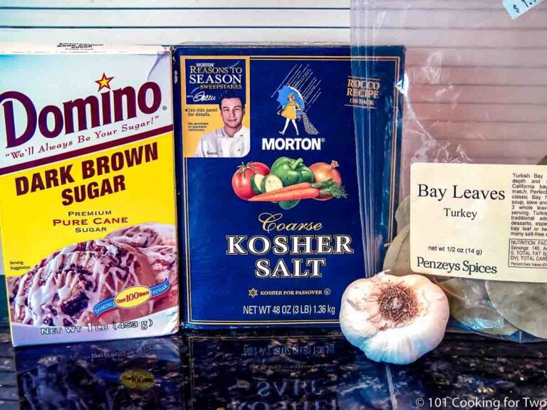 Ingredients for a simple brine.