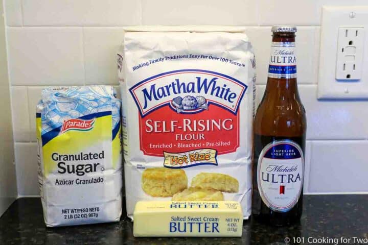 beer with self-riesing flour