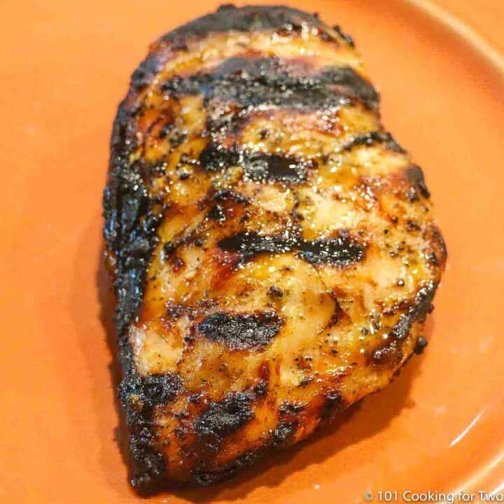 Super Moist Grilled Reversed Seared Chicken Breast with Marinade