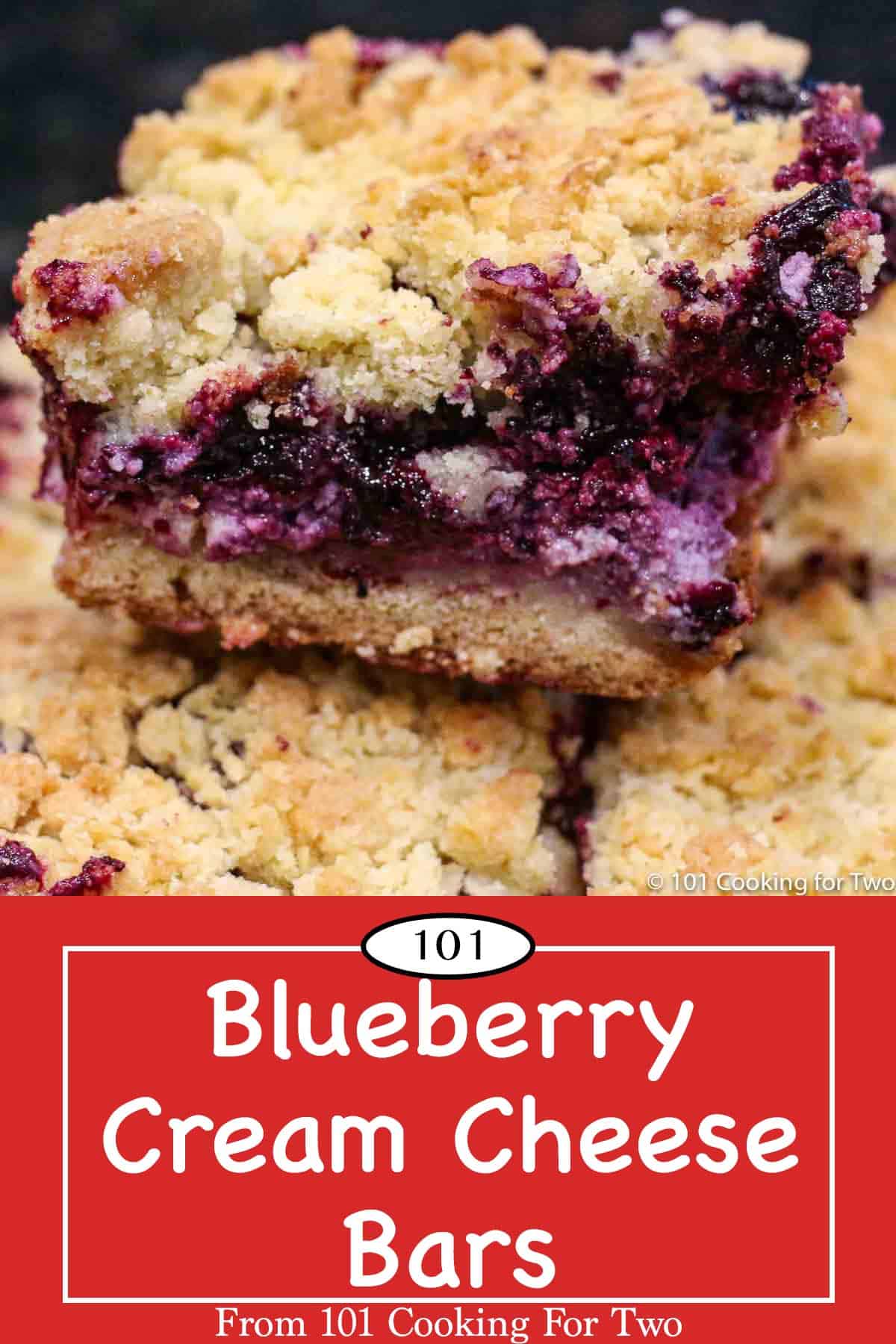 Blueberry Cream Cheese Bars - 101 Cooking For Two