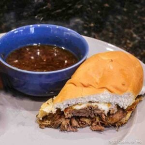 crock pot French dip with au jus