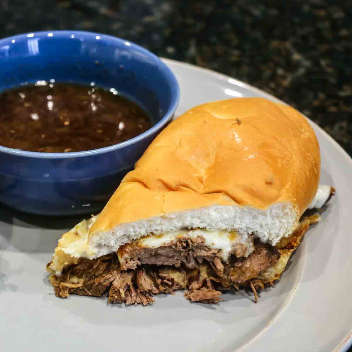 crock pot French dip with au jus.
