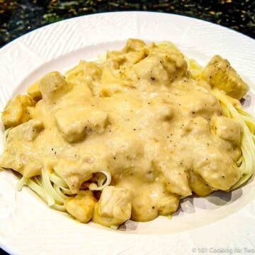 Cajun Chicken Alfrado on linguini.