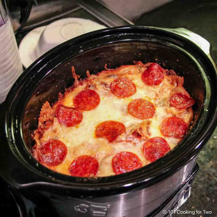 Crock Pot Pizza Casserole