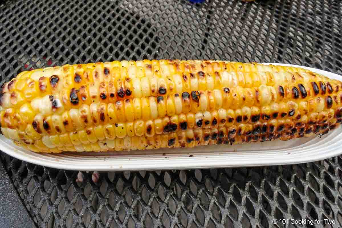 grilled corn with char.
