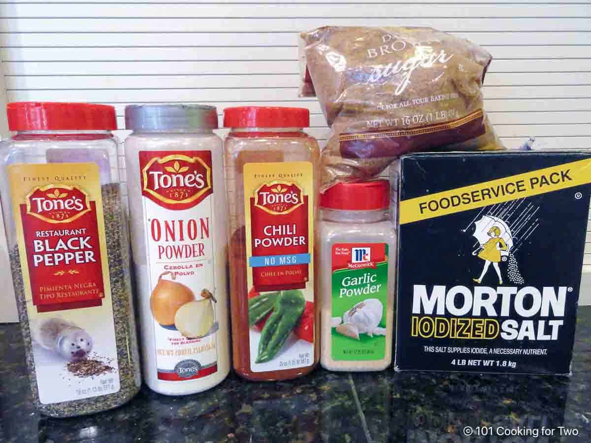 ingredients for dry pork butt dry rub.