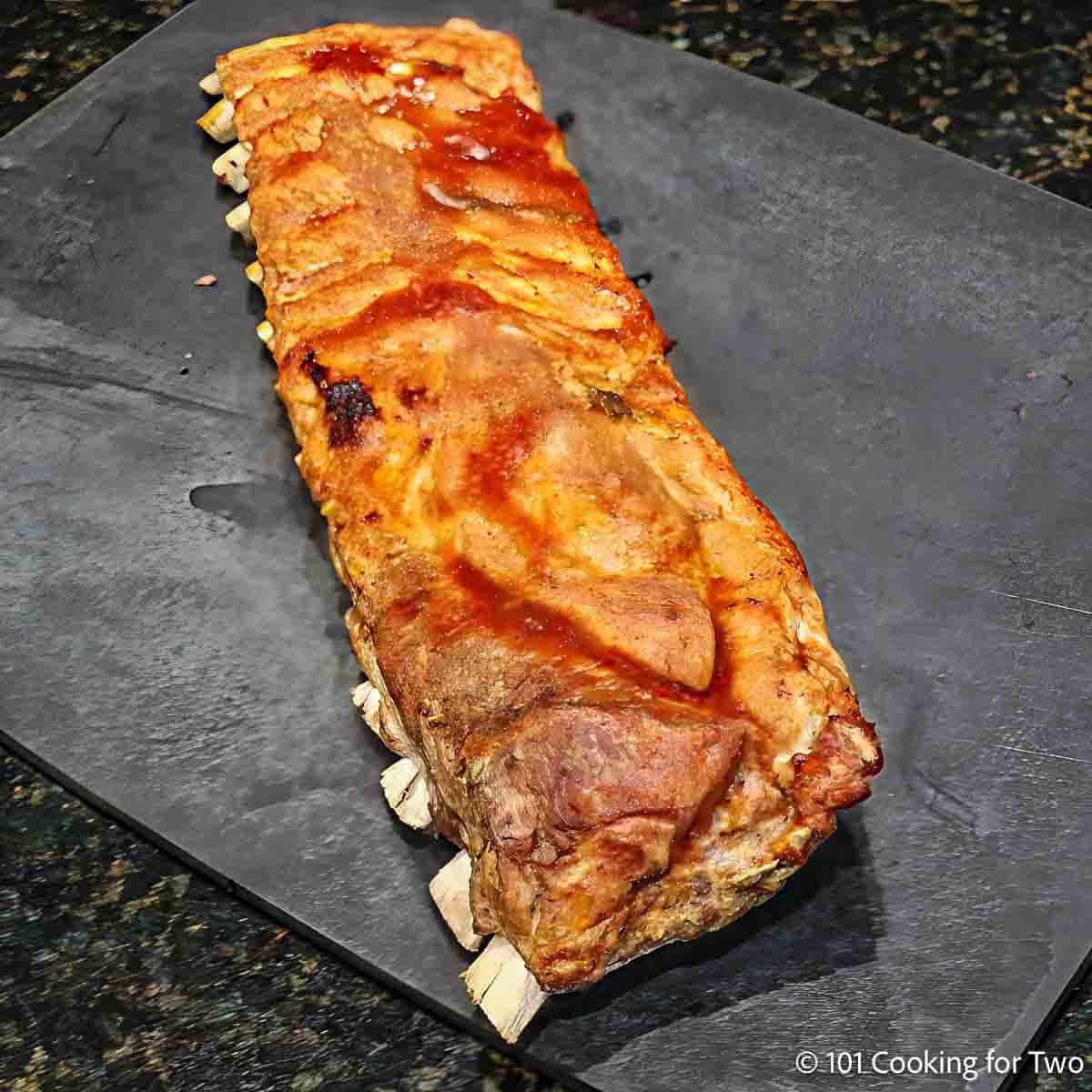 Full slab of back ribs.